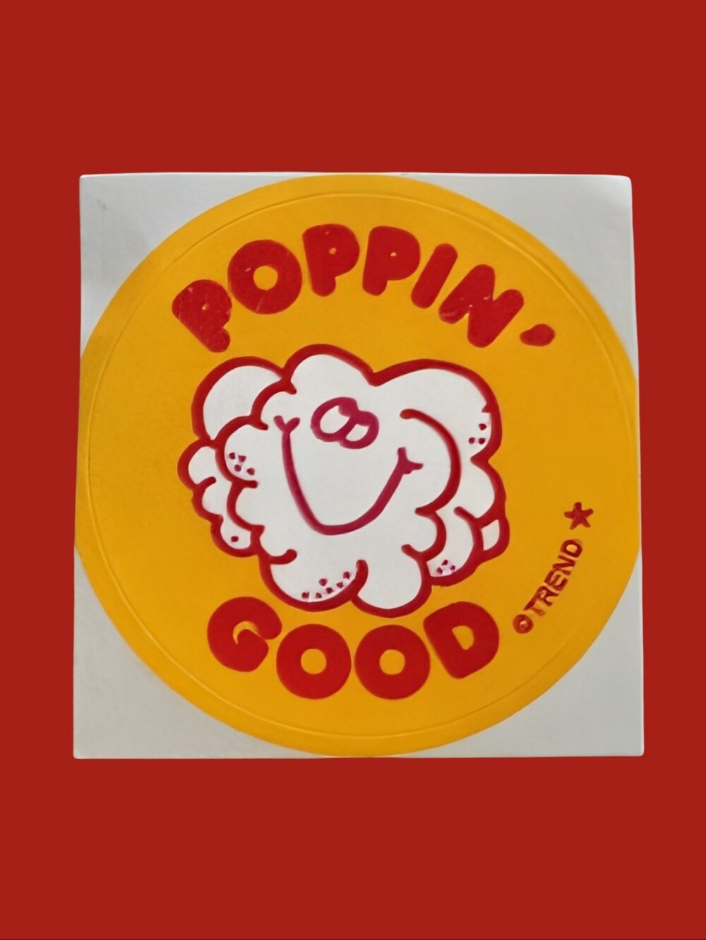 10/$25 Popcorn "Popping Good" Scratch & Sniff Retro Sticker